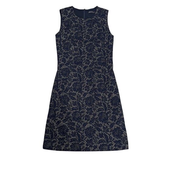 J McLauphlin Dresses & Skirts - EUC J. McLaughlin XS Black Gold Metallic Pattern Fit & Flare Dress